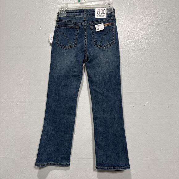 Joe's Girls The Taurus Bell Jeans High Rise Wide Leg Split Hem Size 6X Stretch - Picture 2 of 13